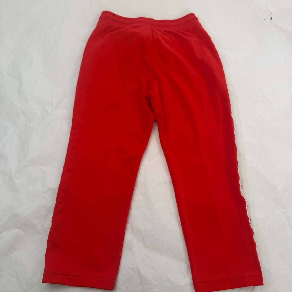 Nike Red Track Swoosh Sweatpants Women Hyper Femme Athletic Embroidered M Floral